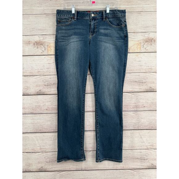 Lucky Brand Lola Straight Ankle Jeans Women's Size 14/32 Blue Medium Wash Denim - Picture 1 of 11